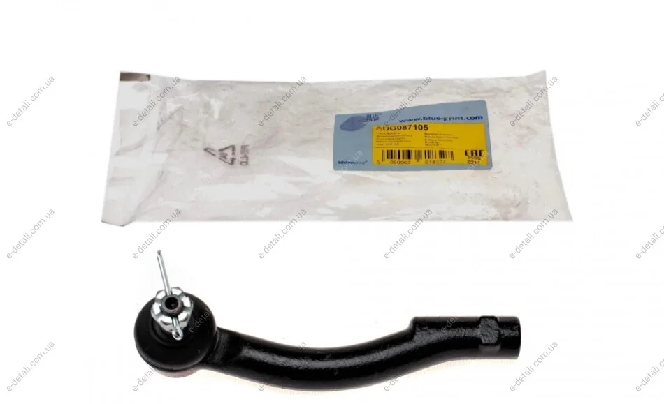 Наконечник тяги рулевой (L) Hyundai Tucson 04-15 Kia Sportage 04-10 BLUE PRINT ADG087105 (фото 1)