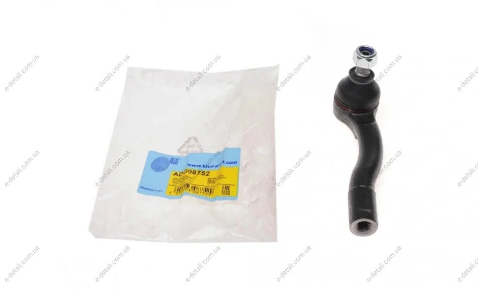 Наконечник тяги рульової (R) Chevrolet Lacetti 05- BLUE PRINT ADG08752 (фото 1)