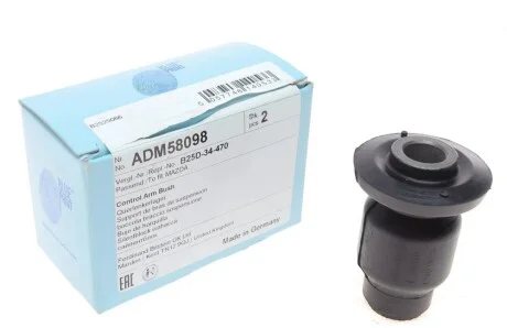 Сайлентблок рычага (переднего/снизу/спереди) Mazda 323 98-04 BLUE PRINT ADM58098