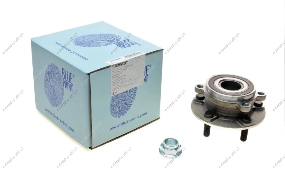 Подшипник ступицы (передней) Mazda CX-5/6 2.2D 11- (+ABS) BLUE PRINT ADM58247 (фото 1)