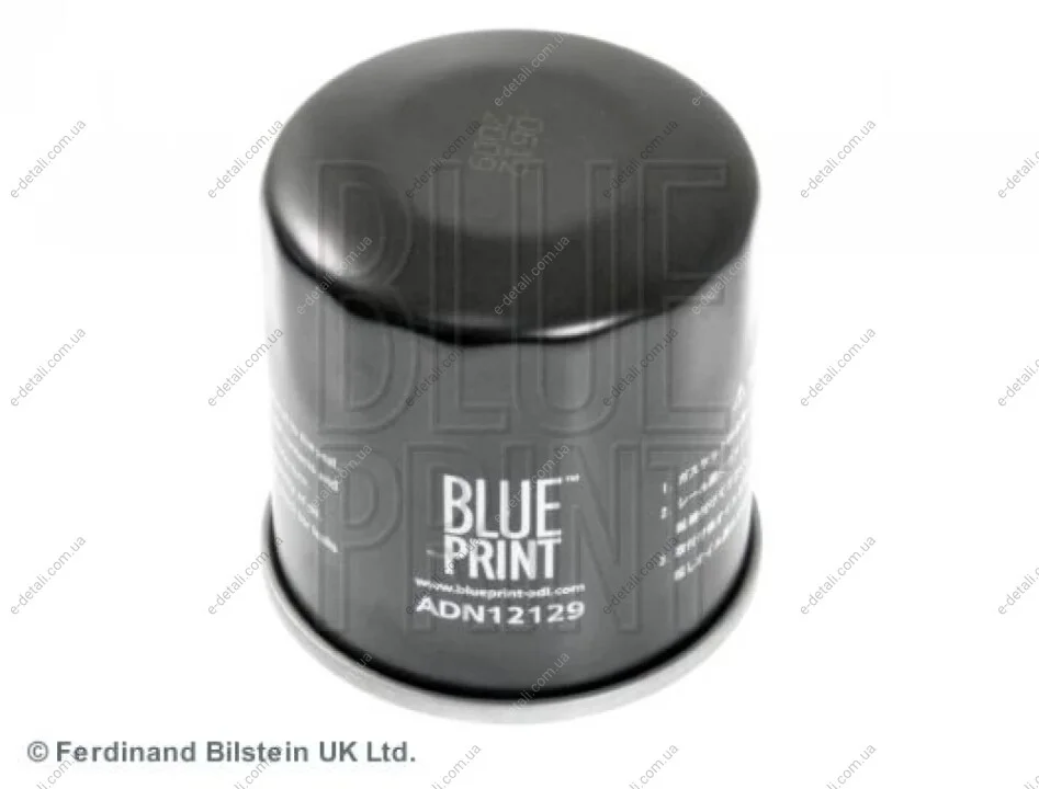 Фильтр масляный Nissan Pixo/Suzuki Baleno 1.0/1.2H 09- BLUE PRINT ADN12129 (фото 1)