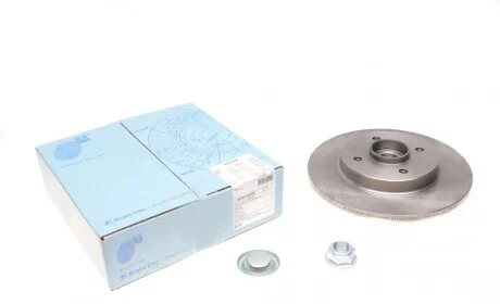 Диск тормозной (задний) Citroen Berlingo/Peugeot Partner 08- (267.8х12) (+ABS) (с подшипником) BLUE PRINT ADP154305