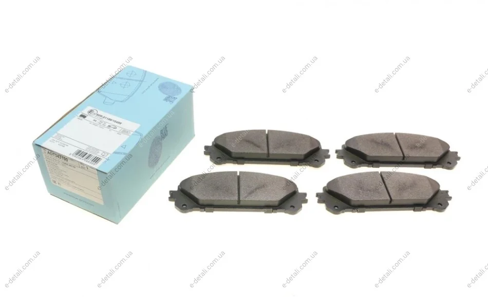 Колодки гальмівні (передні) Toyota Highlander 07- BLUE PRINT ADT342190 (фото 1)