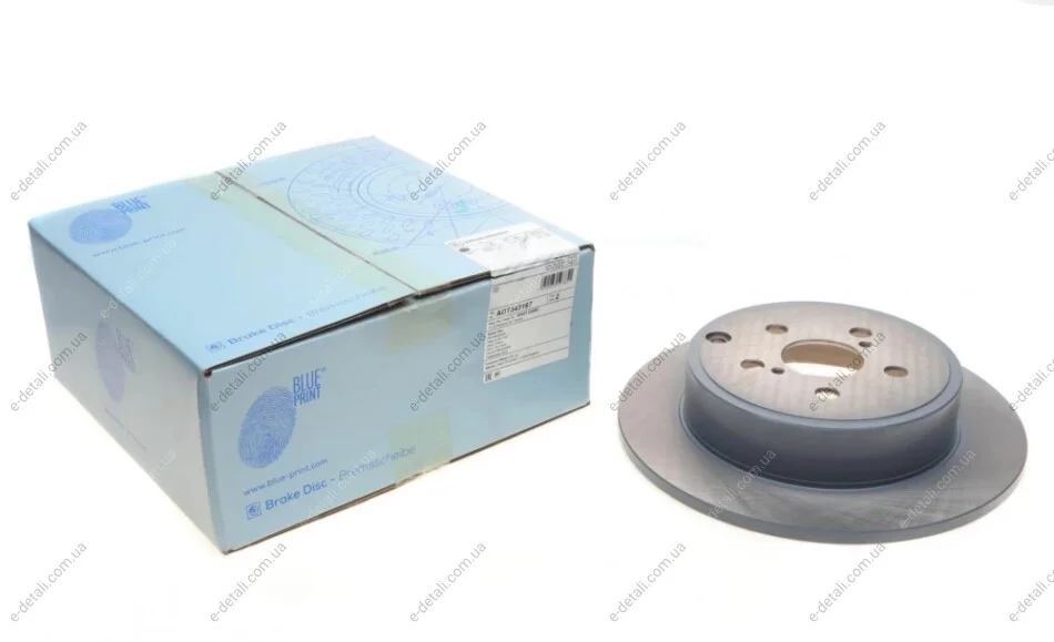 Диск тормозной (задний) Totota Avensis 03-08 (280x10) BLUE PRINT ADT343167 (фото 1)