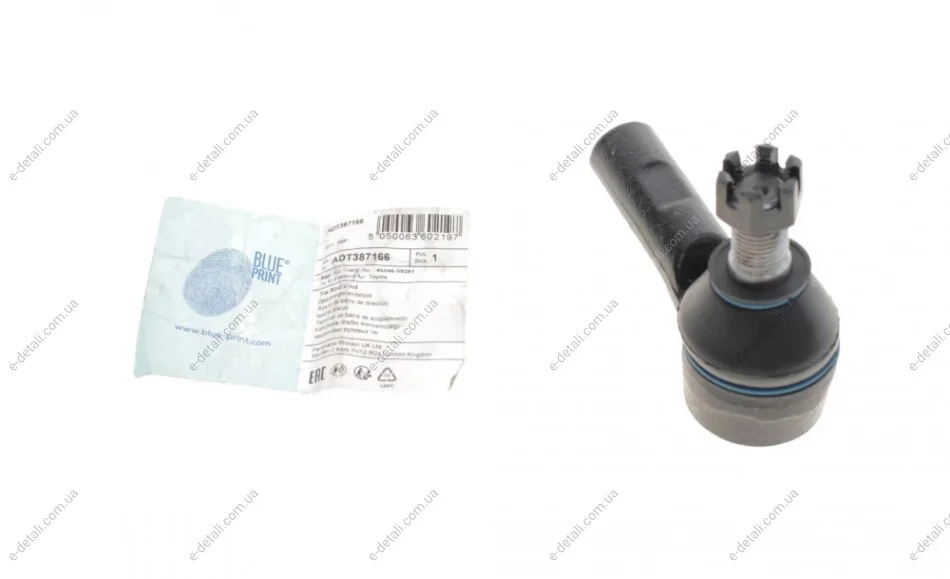 Наконечник тяги рульової Toyota Fortuner/Hilux 04- BLUE PRINT ADT387166 (фото 1)