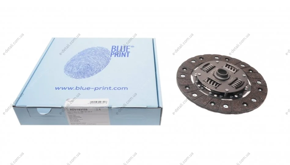 Диск сцепления VW Caddy II 1.9SDI/D/1.7SDI 95-04 (D=200mm) BLUE PRINT ADV183109 (фото 1)