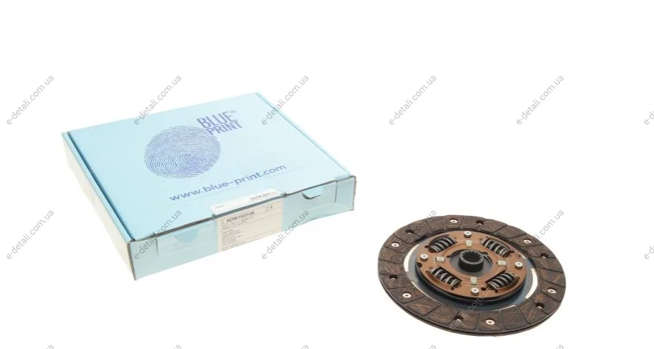 Диск сцепления Opel Kadett -91(d=190mm) BLUE PRINT ADW193109 (фото 1)