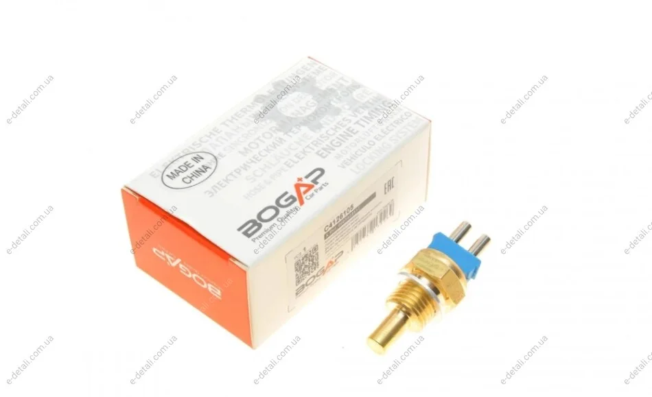 Датчик температури охолоджуючої рідини MB OM602 93-03 (2 конт.) (синій) BOGAP C4126105 (фото 1)
