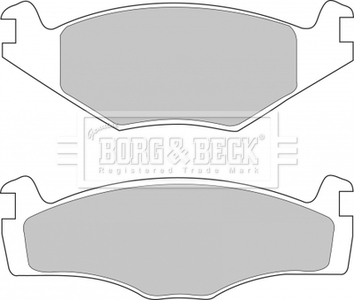 - Гальмівні колодки до дисків BORG & BECK BBP1420 (фото 1)