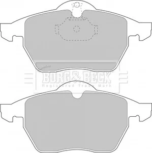 - Гальмівні колодки до дисків BORG & BECK BBP1444