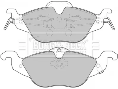- Гальмівні колодки до дисків BORG & BECK BBP1563 (фото 1)