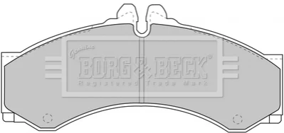 - Гальмівні колодки до дисків BORG & BECK BBP1589 (фото 1)