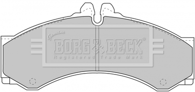 - Гальмівні колодки до дисків BORG & BECK BBP1589 (фото 1)