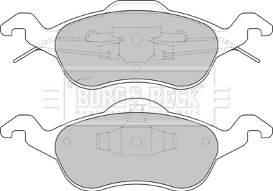 - Гальмівні колодки до дисків BORG & BECK BBP1602 (фото 1)