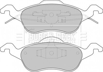 - Гальмівні колодки до дисків BORG & BECK BBP1602