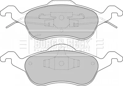 - Гальмівні колодки до дисків BORG & BECK BBP1602