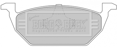 - Гальмівні колодки до дисків BORG & BECK BBP1618 (фото 1)
