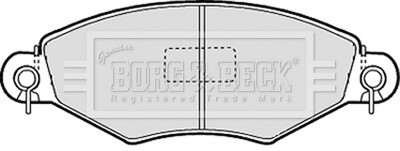 - Гальмівні колодки до дисків BORG & BECK BBP1623
