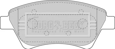 - Гальмівні колодки до дисків BORG & BECK BBP1821 (фото 1)