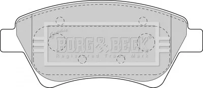 - Гальмівні колодки до дисків BORG & BECK BBP1821