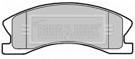 Гальмівні колодки до дисків BORG & BECK BBP2148