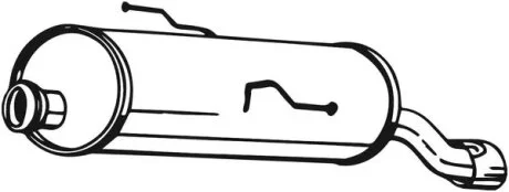Глушник задня частина Peugeot 206 98-00 BOSAL 190359