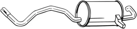 Глушник задня частина RENAULT MEGANE II (02-10), RENAULT Scenic (03-08) (280-815) BOSAL 280815