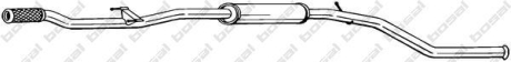 Глушник, алюміній. сталь, середн. частина PEUGEOT 206 SW (2E/K) 1.4 16V (03-) BOSAL 295-087