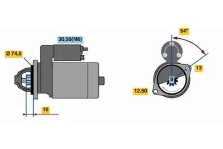 Стартер реставрація BOSCH 0001106018