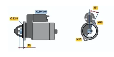 Стартер реставрація BOSCH 0001223005