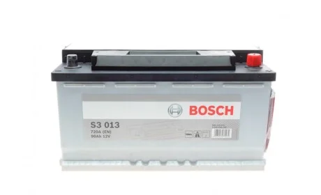 Акумулятор автомобільний Bosch S3 0092S30130 90Ah 720A R+ BOSCH 0 092 S30 130