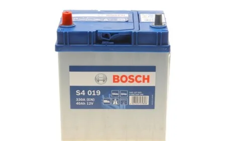Акумуляторна батарея 40Ah/330A (187x127x227/+L/B00) Азія BOSCH 0 092 S40 190