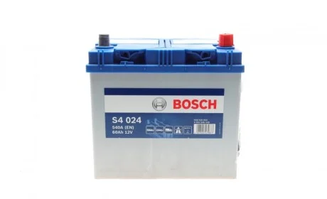 Акумуляторна батарея 60Ah/540A (232x173x225/+R) S4 Азія BOSCH 0 092 S40 240