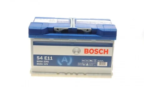 Автомобільний акумулятор Bosch S4 EFB 0092S4E111 80Ah 800A R+ BOSCH 0 092 S4E 111