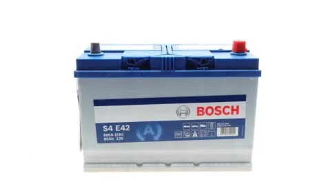 Аккумуляторная батарея 85Ah/800A (304x173x225/+R/B01) (Start-Stop EFB) Азия BOSCH 0 092 S4E 420