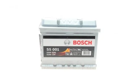 Акумулятор Bosch 12В/52Аг/520А/11,97кг BOSCH 0 092 S50 010