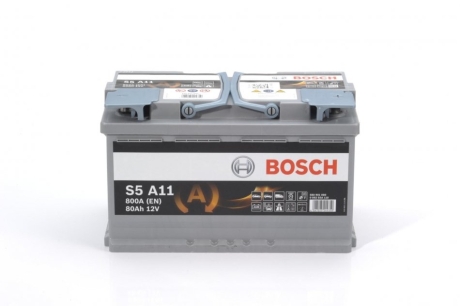 Батарея акумуляторна 12В 80Аг 800А(AGM) R+ BOSCH 0 092 S5A 110