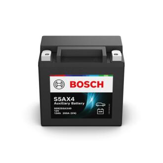 Аккумуляторная батарея 13Ah/200A S5AX Aux (150x87x145/+L/BO) (Start-Stop/AGM/вспомогательная) BOSCH 0092S5AX40