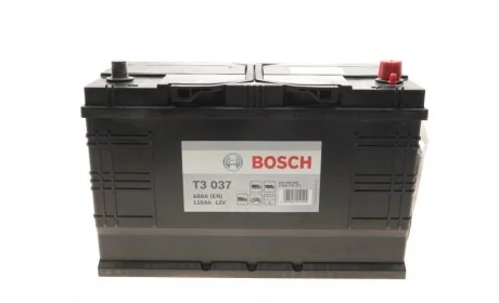 Акумулятор Bosch 12В/110Аг/680А/28,58кг BOSCH 0 092 T30 371