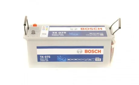 Акумулятор 140Ah-12v (T4075) (513x189x223),полярність зворотна (3),EN800 BOSCH 0 092 T40 750