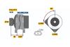 Генератор відновлений Renault Scenic III 09-16, Renault Megane III 09-16, Renault Kangoo 09-17 0124425071