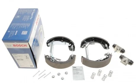 Колодки тормозные (задние) Daewoo Lanos 97-/Opel Astra F/G/Vectra A (барабанные) (200x45)(+цилиндры) BOSCH 0 204 114 582