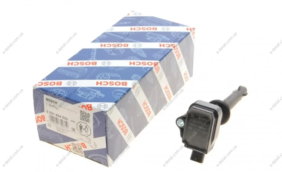Котушка запалювання Jaguar XF I/XJ/XK II/Land Rover Discovery IV/Range Rover III 5.0 (508PS/PN) (14V) BOSCH 0 221 604 022 (фото 1)