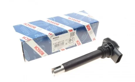 Катушка зажигания Audi A3/A4/A5/A6/Q3/Q5/Skoda Octavia II/SuperB II/VW Golf/Jetta/Passat/T5/T6 04- BOSCH 0 221 604 115