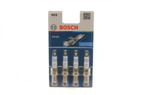 Свічка запалювання Fiat Fiorino/Panda/Punto/Doblo 1.2/1.4i 97- (к-кт 4 шт) BOSCH 0 242 135 801