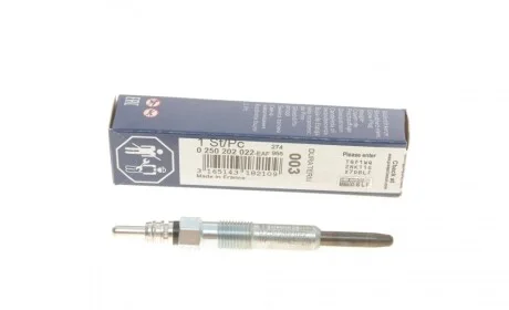 Свеча накала VW/Audi 1.9/2.5TDI BOSCH 0 250 202 022