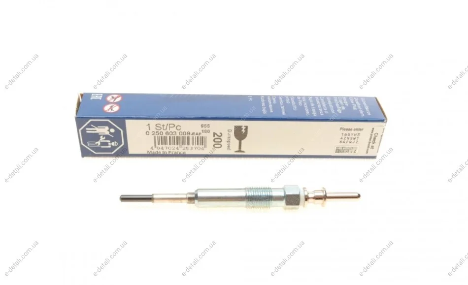 Свеча накала BMW 3 (E90) 06-11 M57 D30 BOSCH 0 250 603 009 (фото 1)