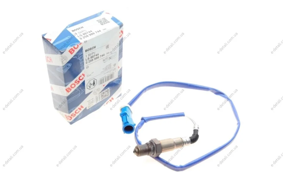 Лямбда зонд Ford Focus/Transit 1.0/1.6 12- BOSCH 0 258 986 744 (фото 1)