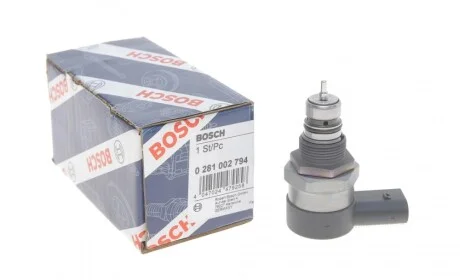 Клапан редукционный рейки топливной MB Sprinter (906)/Vito (W639)/Crafter 2.5TDI 06- BOSCH 0 281 002 794