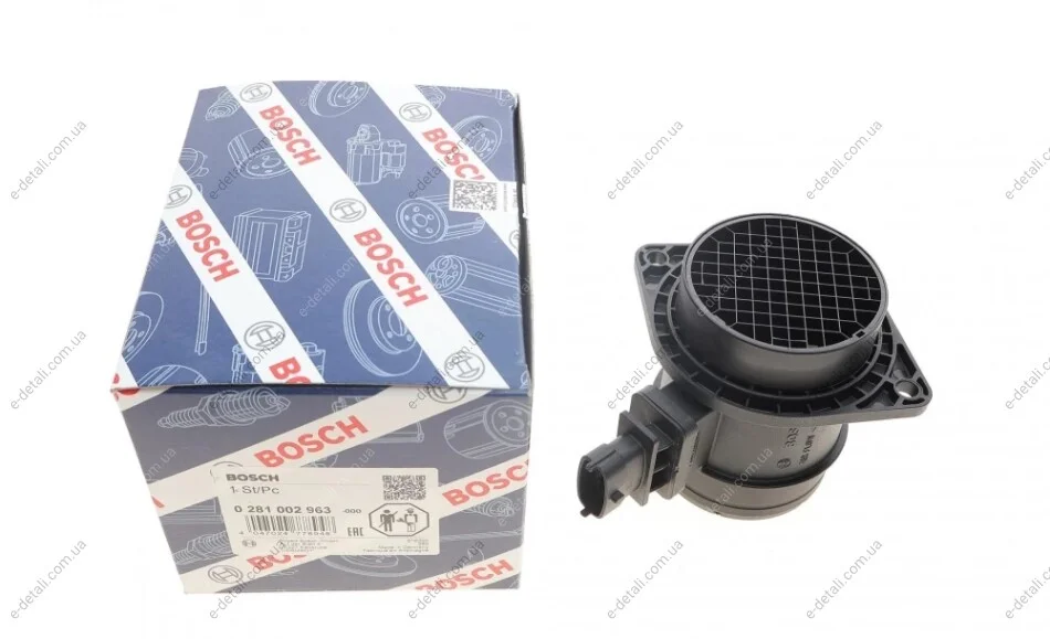 Витратомір повітря Fiat Fiorino 1.3D 07- BOSCH 0 281 002 963 (фото 1)